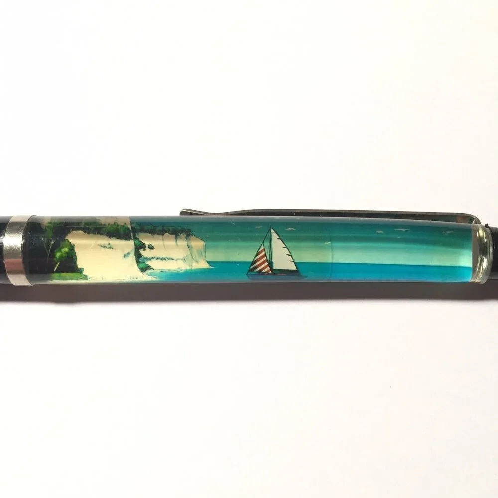 Mons Klint Denmark Floaty Pen Souvenir Promo Cliffs Beach Ocean Shoreline Nature
